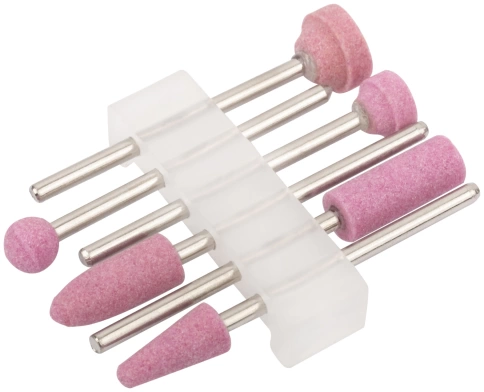 Шарошки алюминий-оксидные, д/шлиф.изд.из стали и цв.мет.6шт., мини фото 2