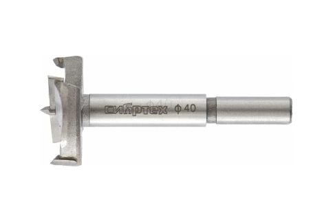 Сверло по дереву Форстнера, цилиндр.хвостовик 40 мм Сибртех фото 1