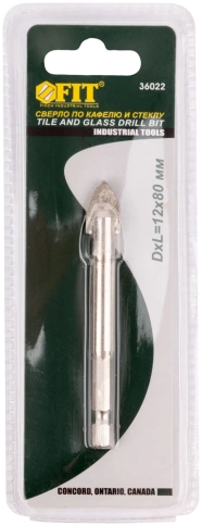 Сверло по кафелю шестигранный U-хвостовик под биту, фото 3