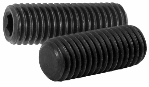 Винт установочный с внутр.шестигр к.п.12.9 DIN913 тупой конец, черный фото 2