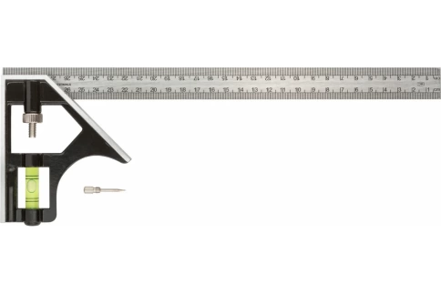 Угольник 300 мм с уровнем фото 1