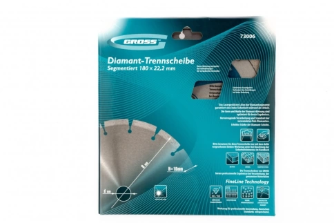 Диск алмазный лазерная приварка сегментов сухое резание Gross фото 6
