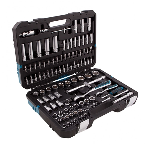 Набор инструментов 109 предметов 120 зубьев. CrV. 1/4 1/2" Gross фото 1