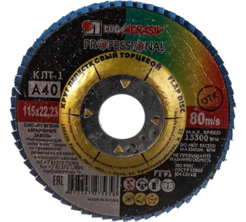 Круг лепестковый плоский A 40 КЛТ1 Луга фото 2