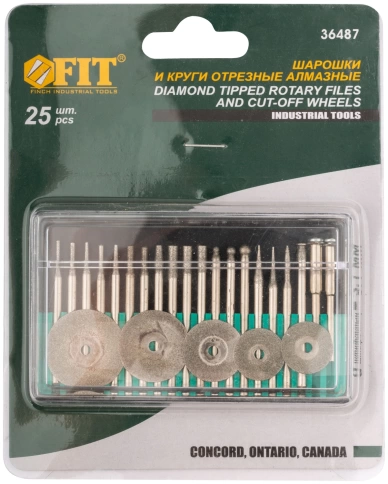 Шарошки и круги с алмаз.напылен., 25шт. фото 2