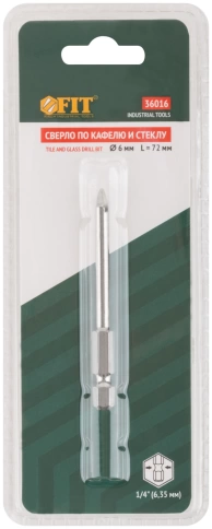 Сверло по кафелю шестигранный U-хвостовик под биту, фото 13