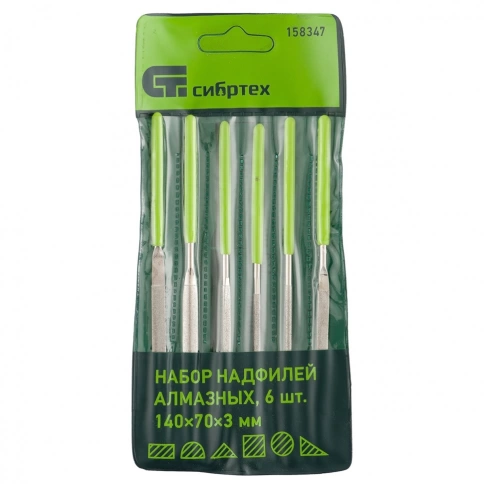 Набор надфилей алмазных 6шт. Сибртех фото 2