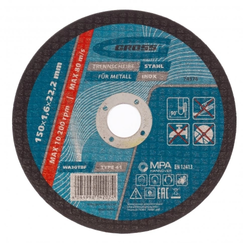 Круг отрезной по металлу WA46TBF Gross фото 1