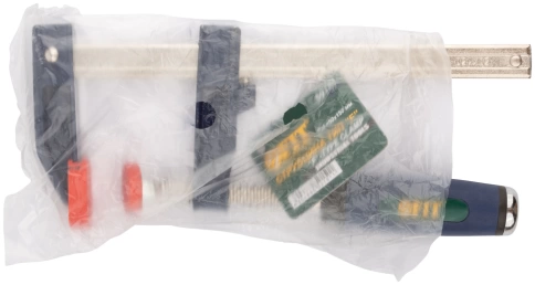 Струбцина тип F усиленная, мягкая ручка 50х150 мм фото 3