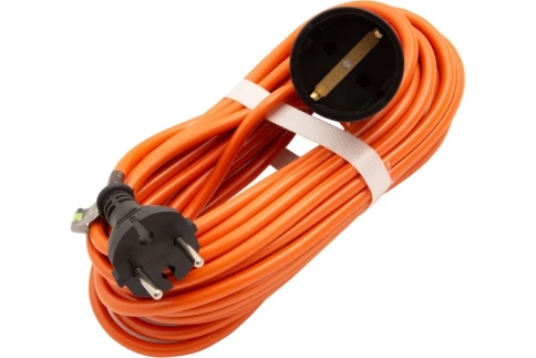Удлинитель-шнур силовой, б/з, ПВС, 10 м, 1200 Вт, (6А), 1 розетка, тип УХз6 Сибртех фото 1