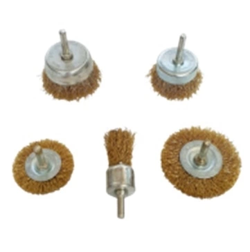 Набор латунированных щеток в блистере 5 шт. ПРОФЕССИОНАЛ фото 1