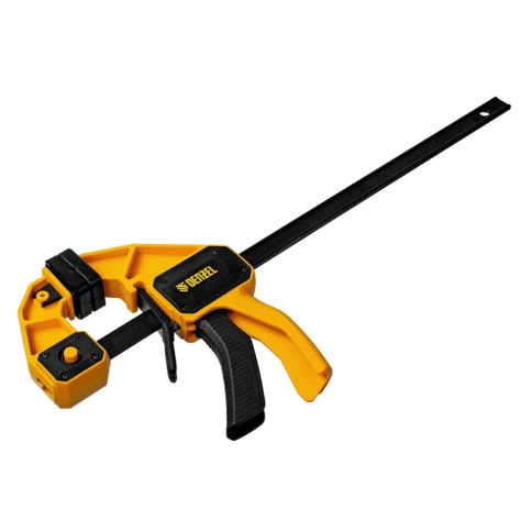 Струбцина тип F усиленная быстрозажимная, нейлоновый корпус 80х300 мм Denzel фото 1