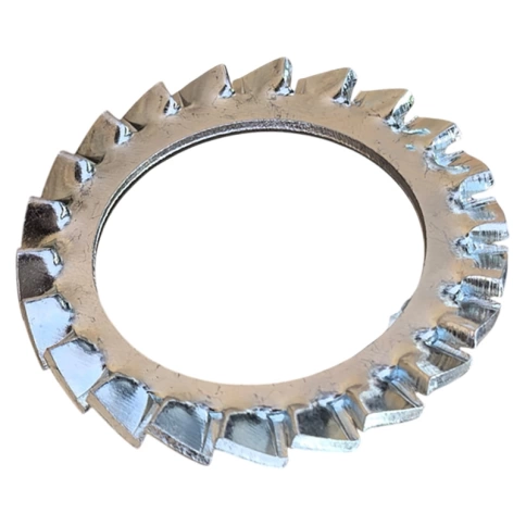 Шайба зубчатая М24 DIN 6798 тип А, оцинкованная фото 1