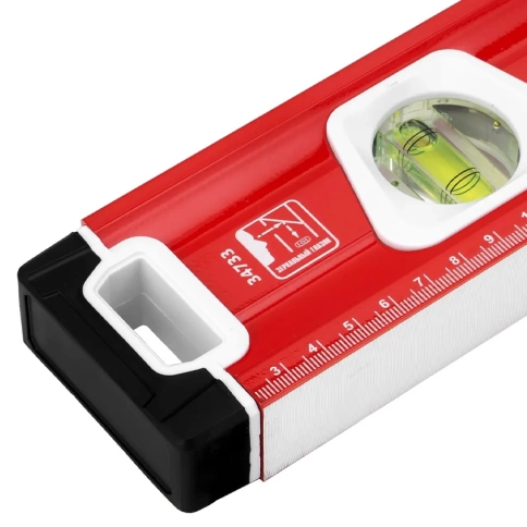 Уровень алюминиевый, фрезерованный, магнитный, 3 глазка (1 зеркальн.) 1000 мм, Matrix фото 3