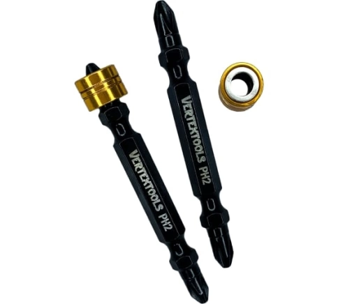 Биты двухсторонние с ограничителем PH2х65 мм VERTEXTOOLS фото 1