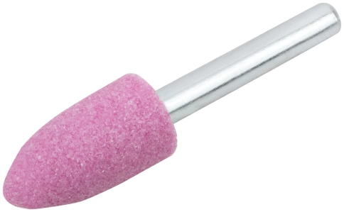 Шарошка абразивная по металлу, хвостовик 6 мм, цилиндр с остр.наконеч. 14х25 мм фото 2