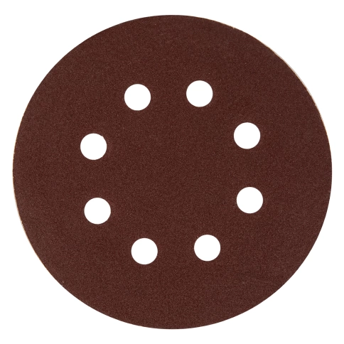 Круг абразивный перфорир. на ворсовой основе под "липучку" 125 мм Р180 5 шт Сибртех фото 1
