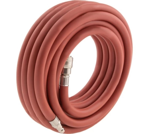 Шланг пневматический резиновый армированный быстросъемный 10х16 мм 24 бар 10 м Stels фото 1