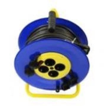 Удлинитель КМ-270 кг 2*2,5 50м металлическая катушка фото 1