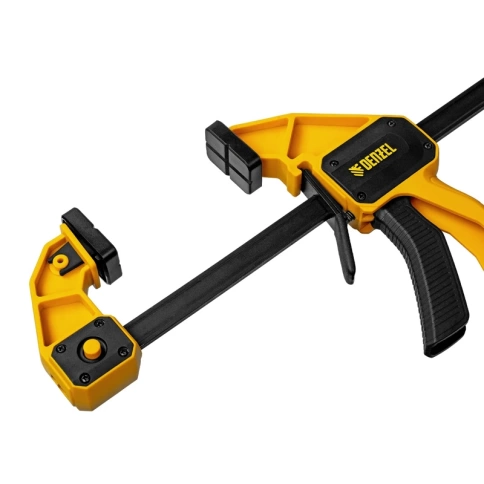 Струбцина тип F усиленная быстрозажимная, нейлоновый корпус 80х300 мм Denzel фото 3