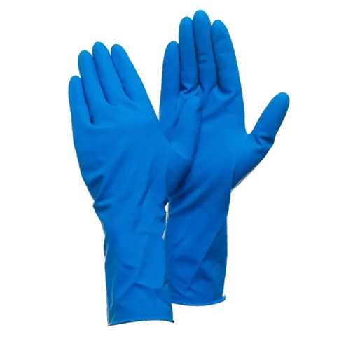 Перчатки HB003G латексные прочные, размер L, Komfi фото 2