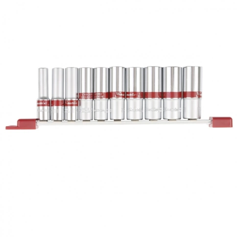 Набор удлиненных торцевых головок шестигранных 10 шт 1/4 4-13мм.CrV Matrix фото 1