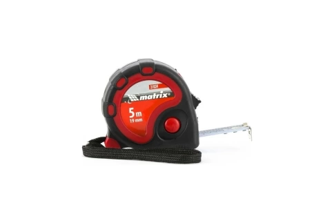 Рулетка Status, двухкомп.корпус, 3 фиксации ленты 5м х19мм Matrix фото 1