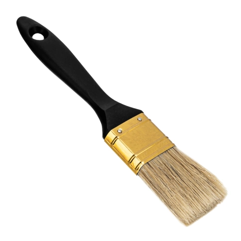 Кисть плоская натуральная щетина Профи 4" пластмас.ручка MTX фото 1