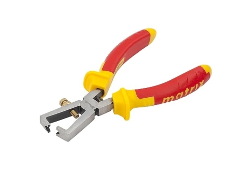 Клещи для снятия изоляции Insulated, двухкомпонент.рук. 160 мм Matrix фото 2