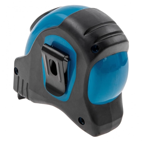 Рулетка Schlagfest,магнит.обрезин.зацеп, двухст.шкала, нейлон.покр., автоматич. 8м х25 мм Gross фото 3