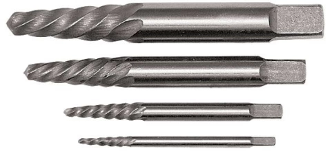 Набор экстракторов Профи. быстрорежущая HSS сталь. 4 шт. фото 1