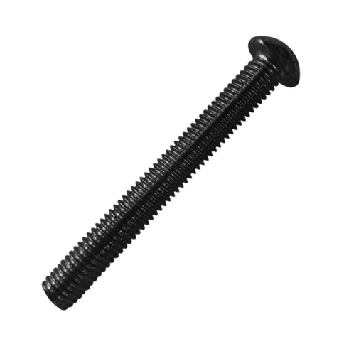 Винт с полукруглой головкой и внутренним шестигранником 10х90 мм ISO 7380 класс прочности 10.9 фото 1