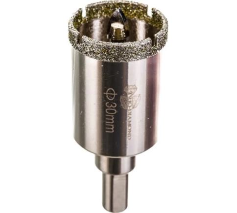 Коронка по керамике и кафелю, алмазная с центрир.сверлом 30 мм  фото 2