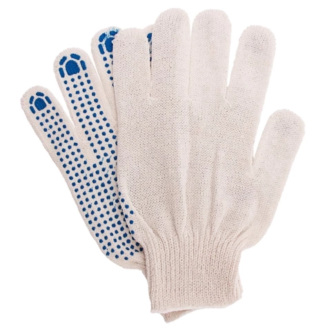 Перчатки трикотажные с ПВХ точкой, 10 класс, Россия фото 1