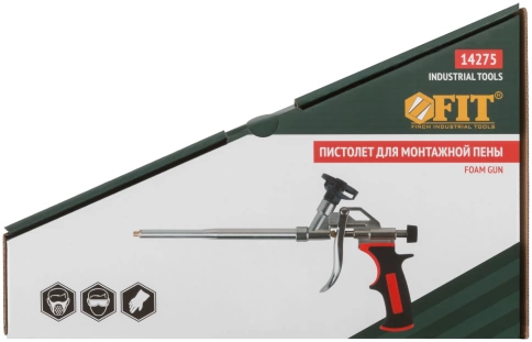 Пистолет для монтажной пены, прорезиненная ручка,тефлоновое покрытие клапана фото 3