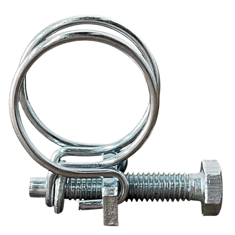 Хомут проволочный 51 мм (48-51) steel wire clamp, оцинкованный фото 1