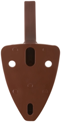 Крючок-вешалка 2-рожковый пластик.коричневый фото 4