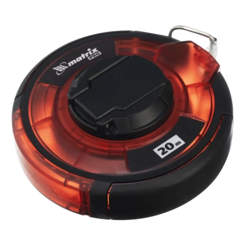 Рулетка геодезическая, закр.корп., стальн.лента, одностор.шкала 20м х 12,5мм PRO Matrix фото 1