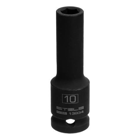 Головка ударная удлиненная 6-гранная 10 мм CrMo 1/2 Stels фото 1