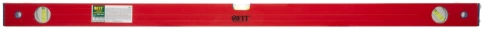 Уровень Стандарт 3 глазка 1000 мм красный корп.,фрезер.раб.грань фото 3
