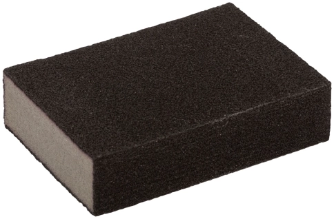 Губка шлифовальная, средняя/грубая, 100 х 70 х 25 мм, карбид кремния фото 1