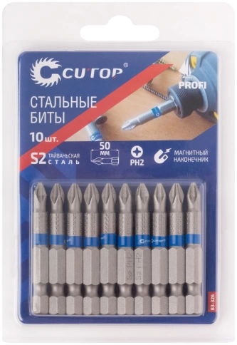 Биты стальные CUTOP Profi PH2 (CUTOP) фото 13