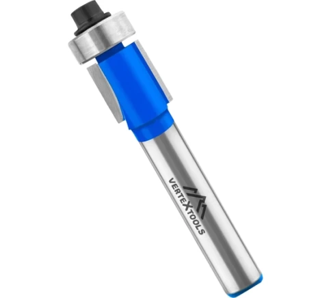 Фреза для выборки заподлицо с нижним подшипником DxHxL:12,7х13х56,3 мм хвостовик 8 мм фото 1