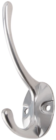 Крючок-вешалка двойной хром  фото 1