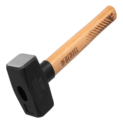 Кувалда, кованая головка, буковая рукоятка Denzel фото 2