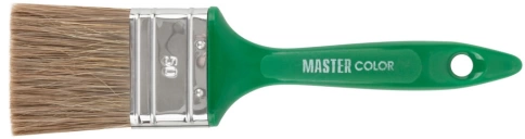 Кисть флейцевая, 70% ПЭТ/30% натур.щетина, пласт.ручка, нерж.обжим, толщ.12мм, шир.50мм фото 1