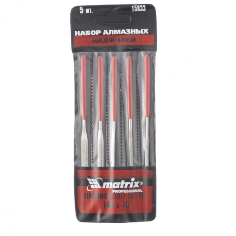 Набор надфилей алмазных 5шт. Matrix фото 1