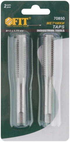 Метчик метрический М12х1,75 мм легир.сталь набор 2шт фото 1
