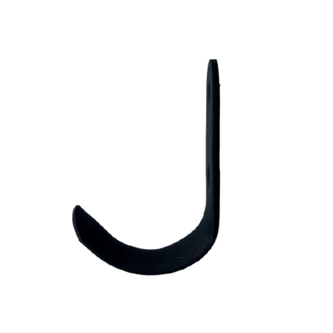 Крючок-вешалка №7 полимер черный фото 3