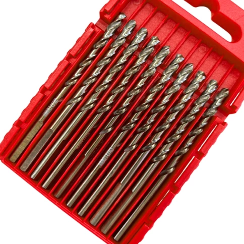 Сверло по металлу с кобальтом 5% P6M5K5 4,0 мм HIMBOLT 10 шт.пластиковый бокс фото 3